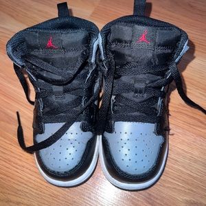 Black, Silver and Red Toddler Jordan’s